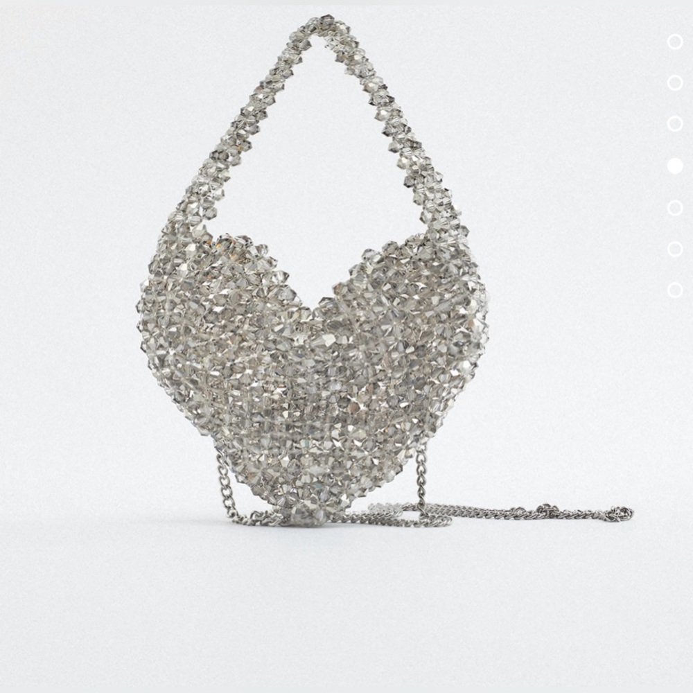 Zara mini heart crossbody bag